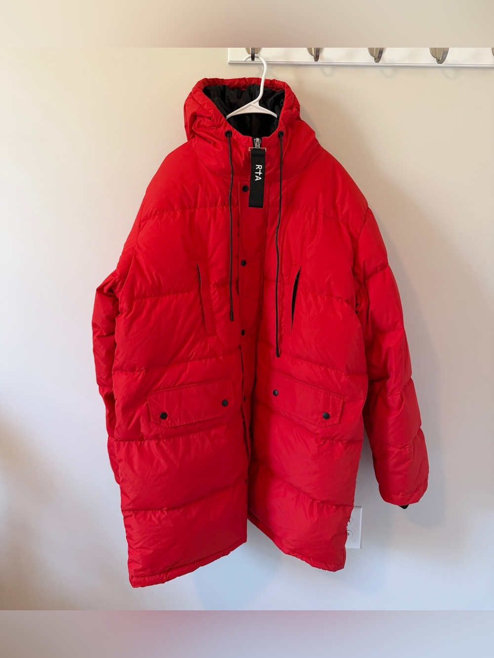 RTA Road To Awe Men’s Puffer Jacket Red Size XL Snow Coat MSRP $450